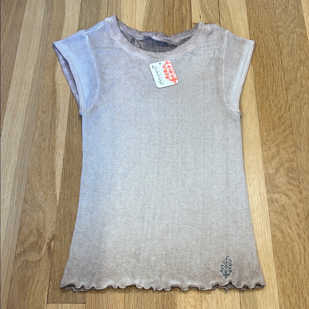 FP Movement by Free People Cream Short Sleeve Tee